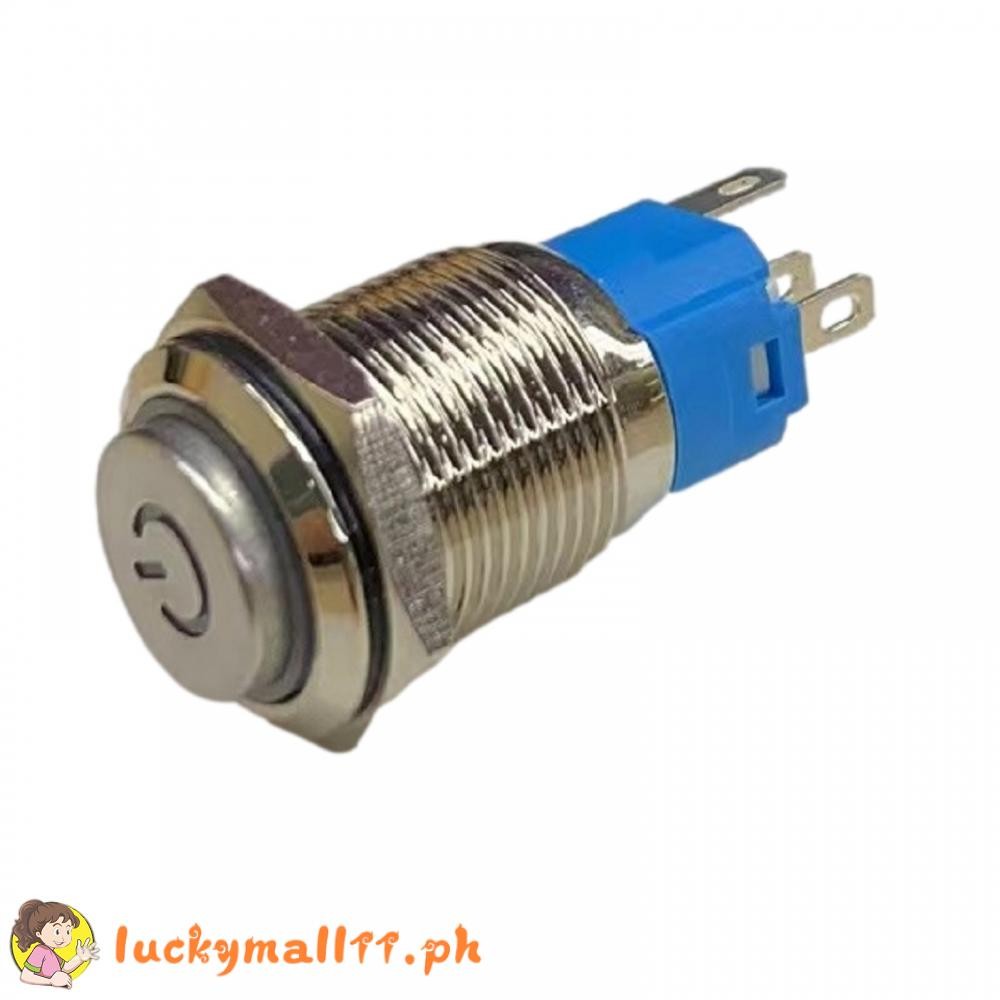 Button Switch Blue Green Metal Push Button Switch Momentary Red Self ...