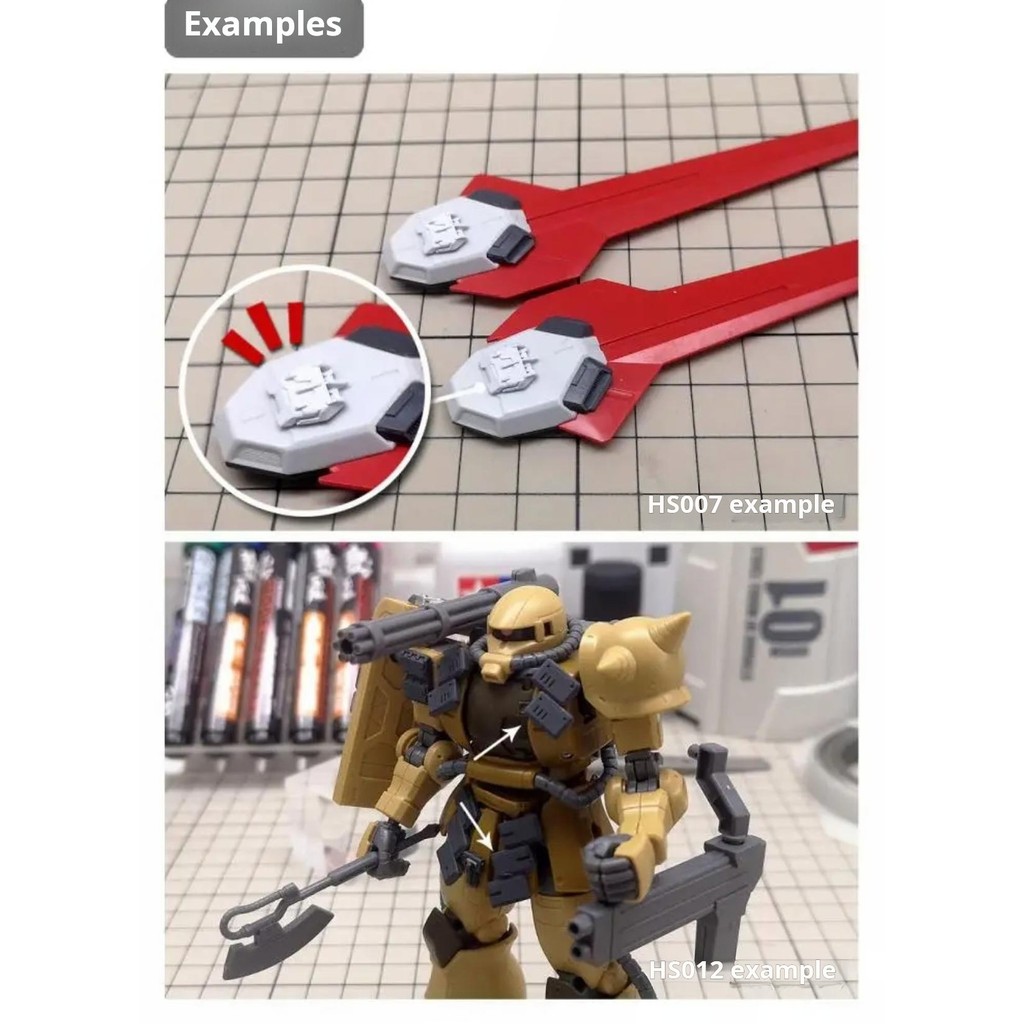 MOSHI Model Tools HS007-012 Plastic Modification Heavy Armor Reactive ...