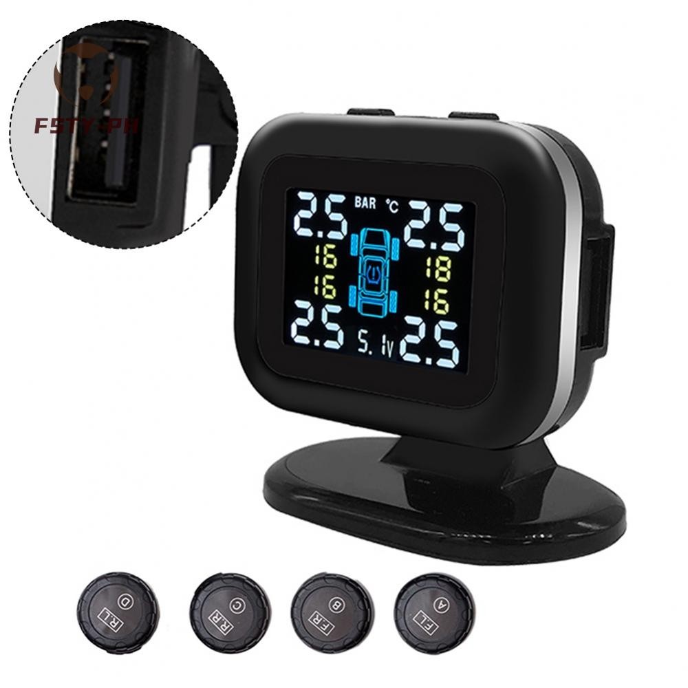 Compact Car TPMS Mini USB Wireless Tire Pressure Monitoring System with ...