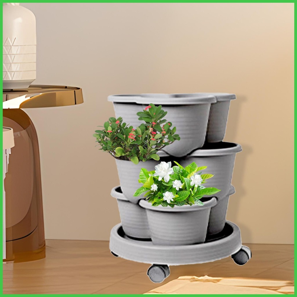 Vertical Planter Stackable Tower Garden Growing System Container with ...