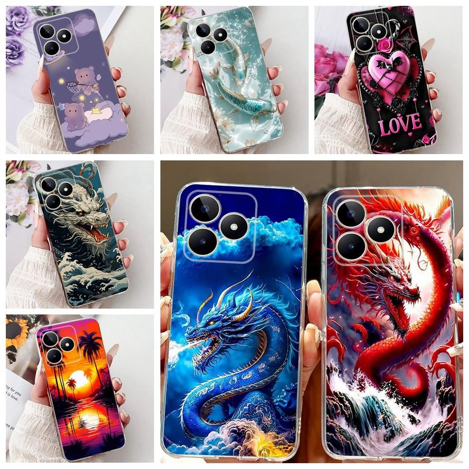 PEIYE Cover per Realme C51 / Realme C53, Custodia con Cornice in