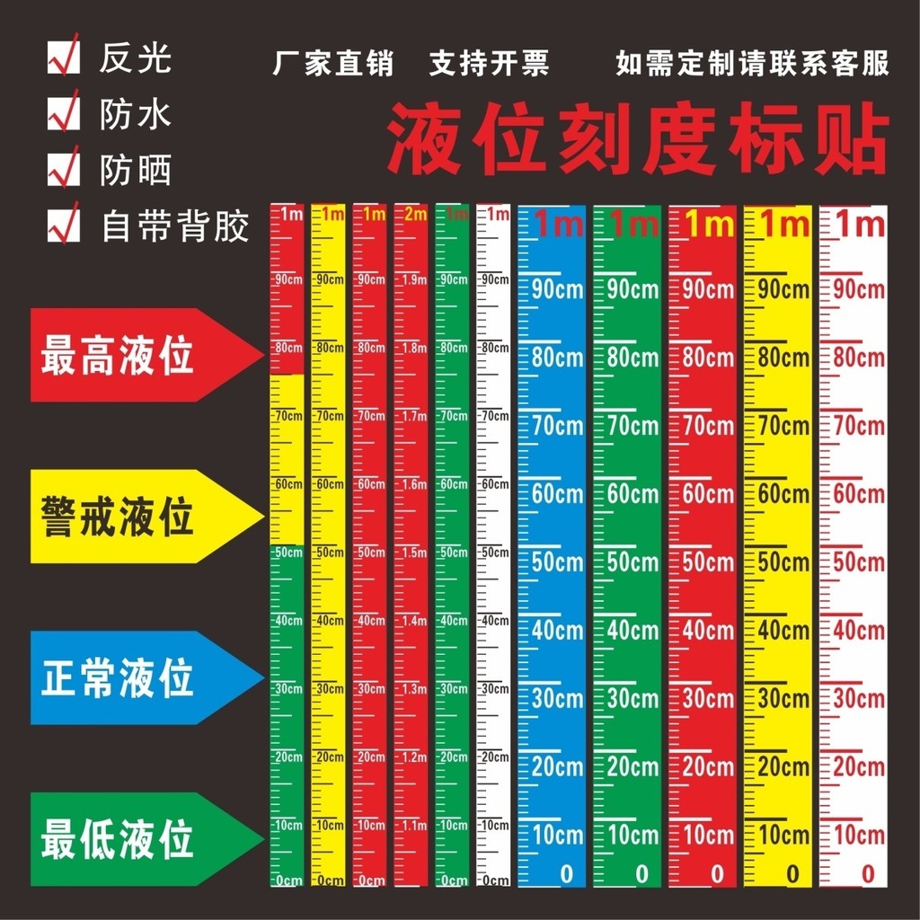 Scale Ruler › Reflective Fire Waterproof Pool Color Matching Scale ...