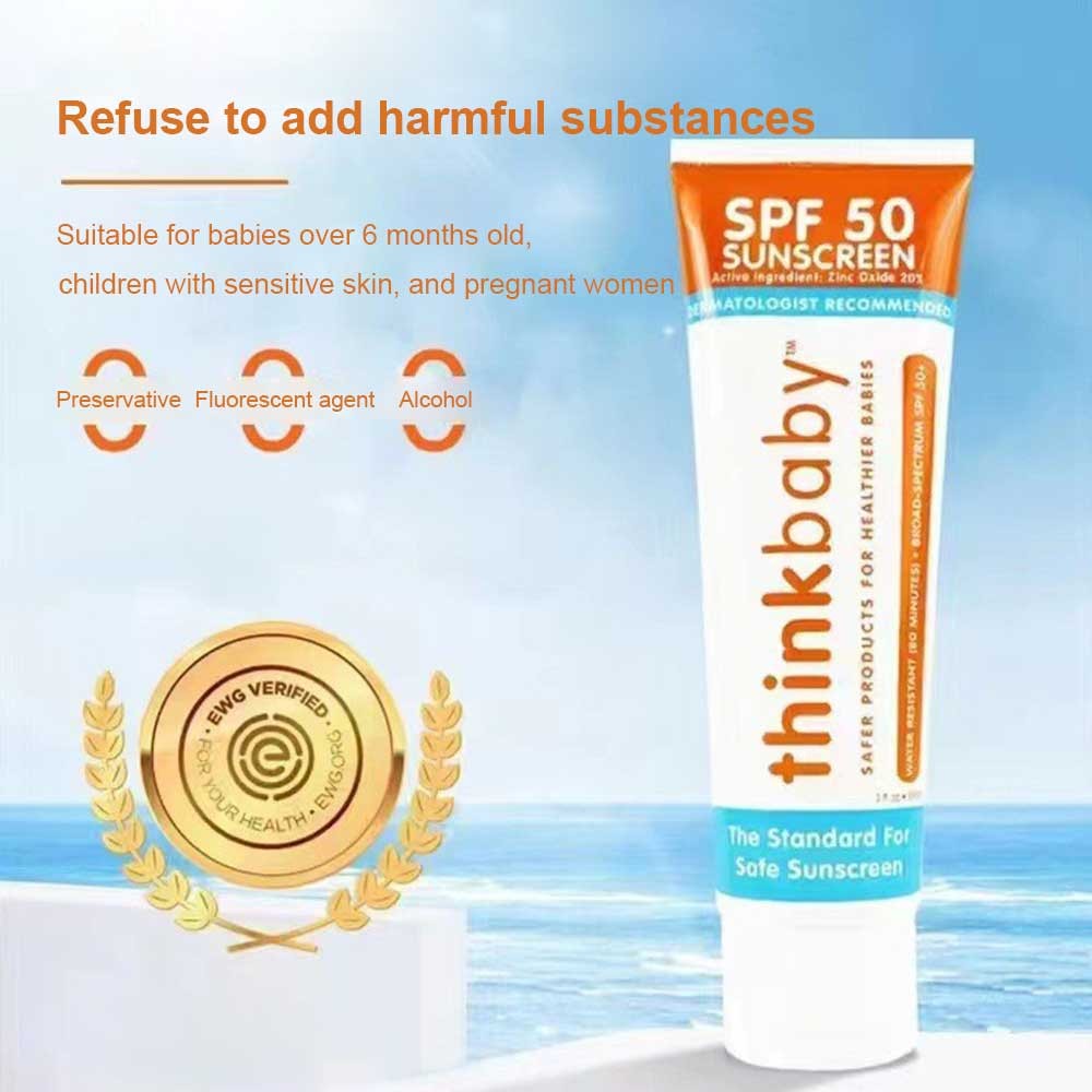 Thinkbaby Moisture Milk Physical SPF 50 Sunscreen 89ML | Shopee Philippines