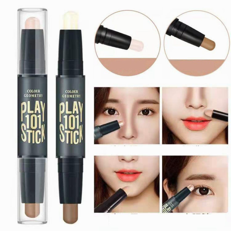Concealer Highlight Shadow Face Contour Makeup Contour Stick Dual End ...