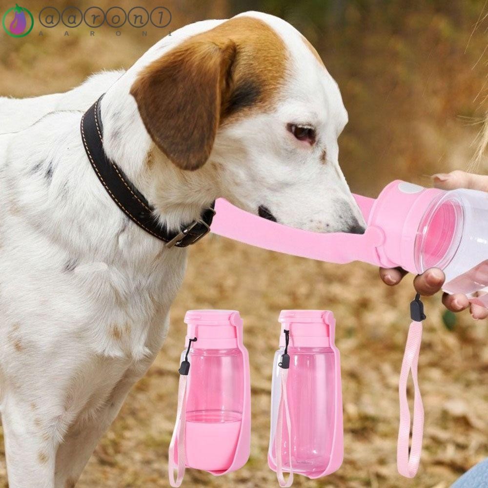AARONB Dog Water Bottle, Portable in Pet Water Dispenser, Feeder  350/500ml with Food Container Drinking Cup Cat Drinking Bowl for Outdoor