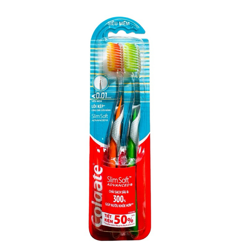 Colgate Slimsoft Advanced Super Soft Slim Toothbrush Duo... | Shopee ...