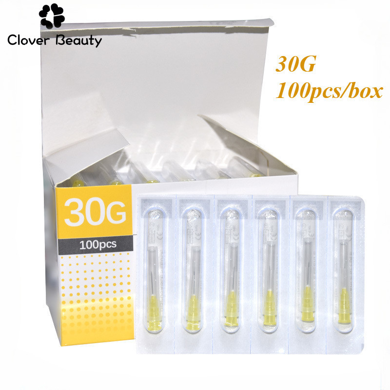100pcs painless small needle 30G 4/13/25mm disposable 30G medical micro ...