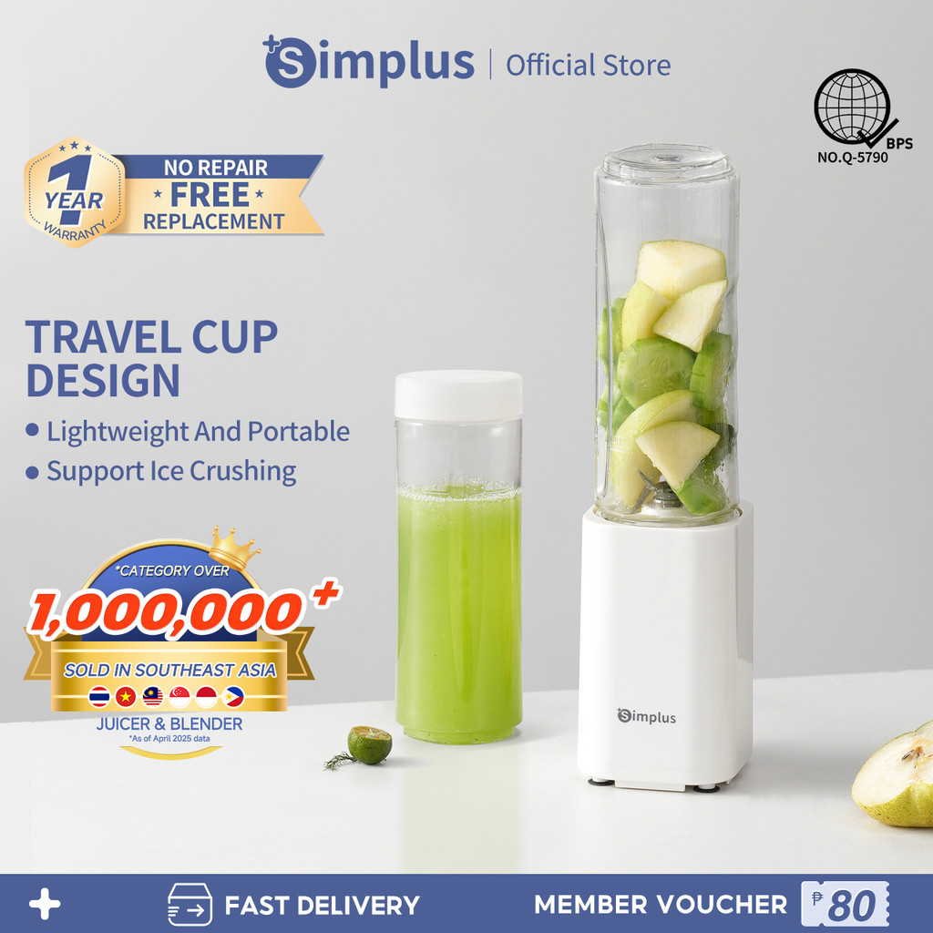 Simplus Portable Food Processor Household Blender Compact Juicer with ...