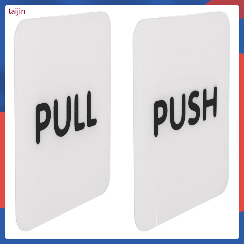 Stickers Office Push Sign Signs for Doors Push-pull Signage Self ...