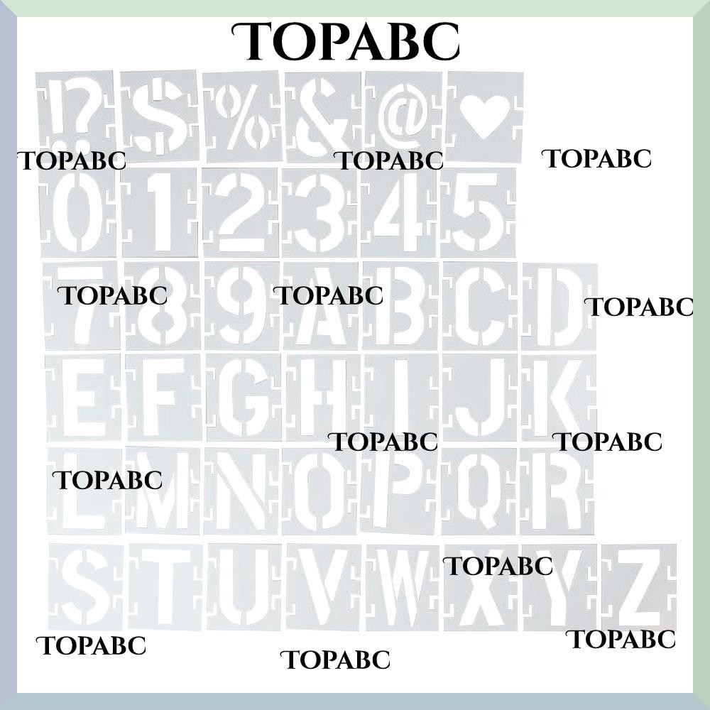 TOPABC Stencils For Painting, Large Numbers Letter Stencils, For Wood 2 ...