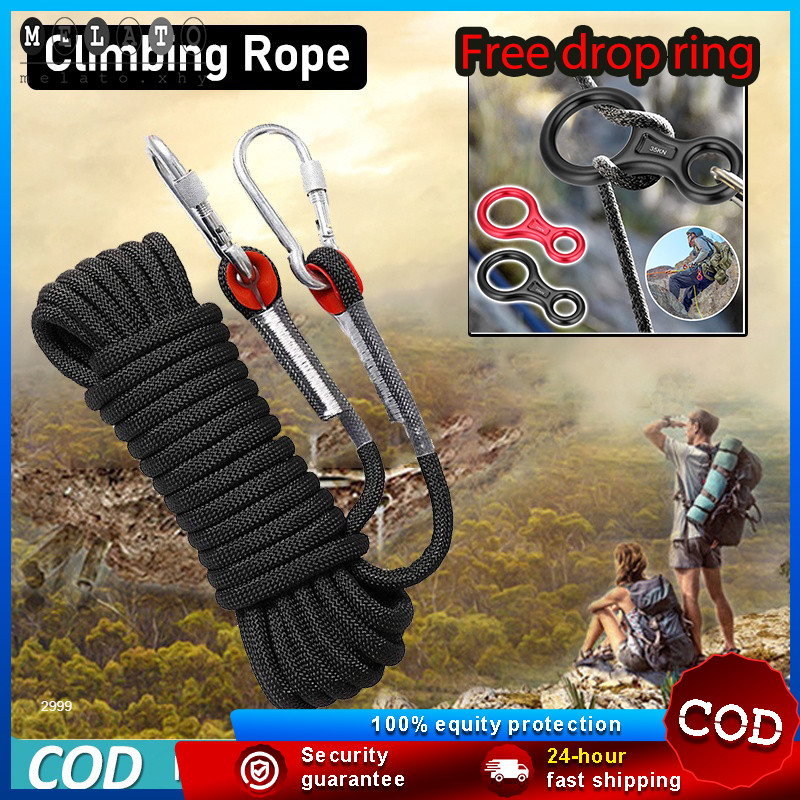 Static Utility Rope Safety Rope Climbing Rappelling Rescue Escape 10 ...
