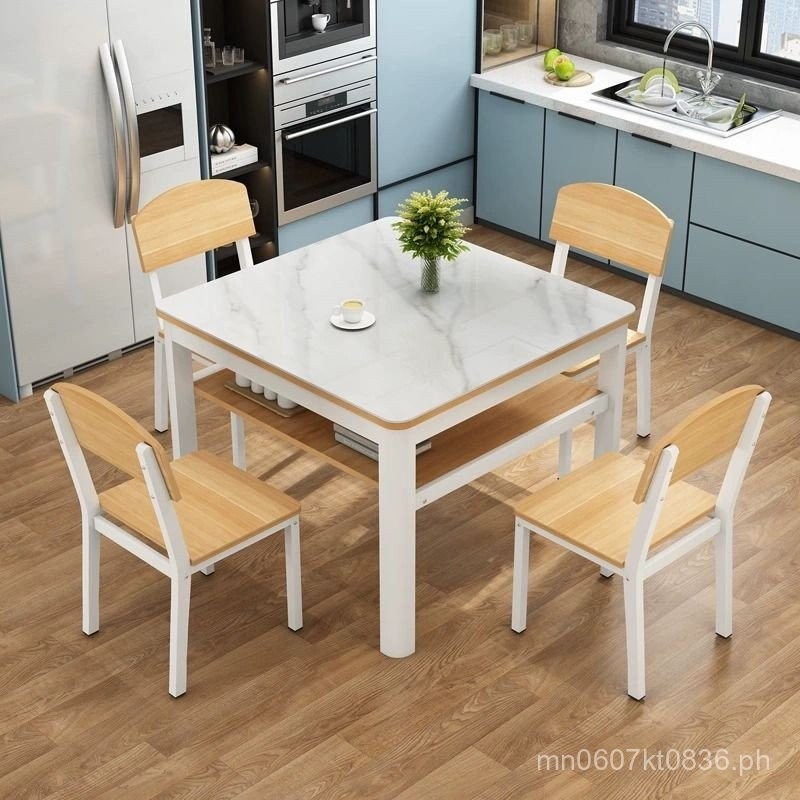 Modern Minimalist Home Small Apartment Square Table Small Square Table ...