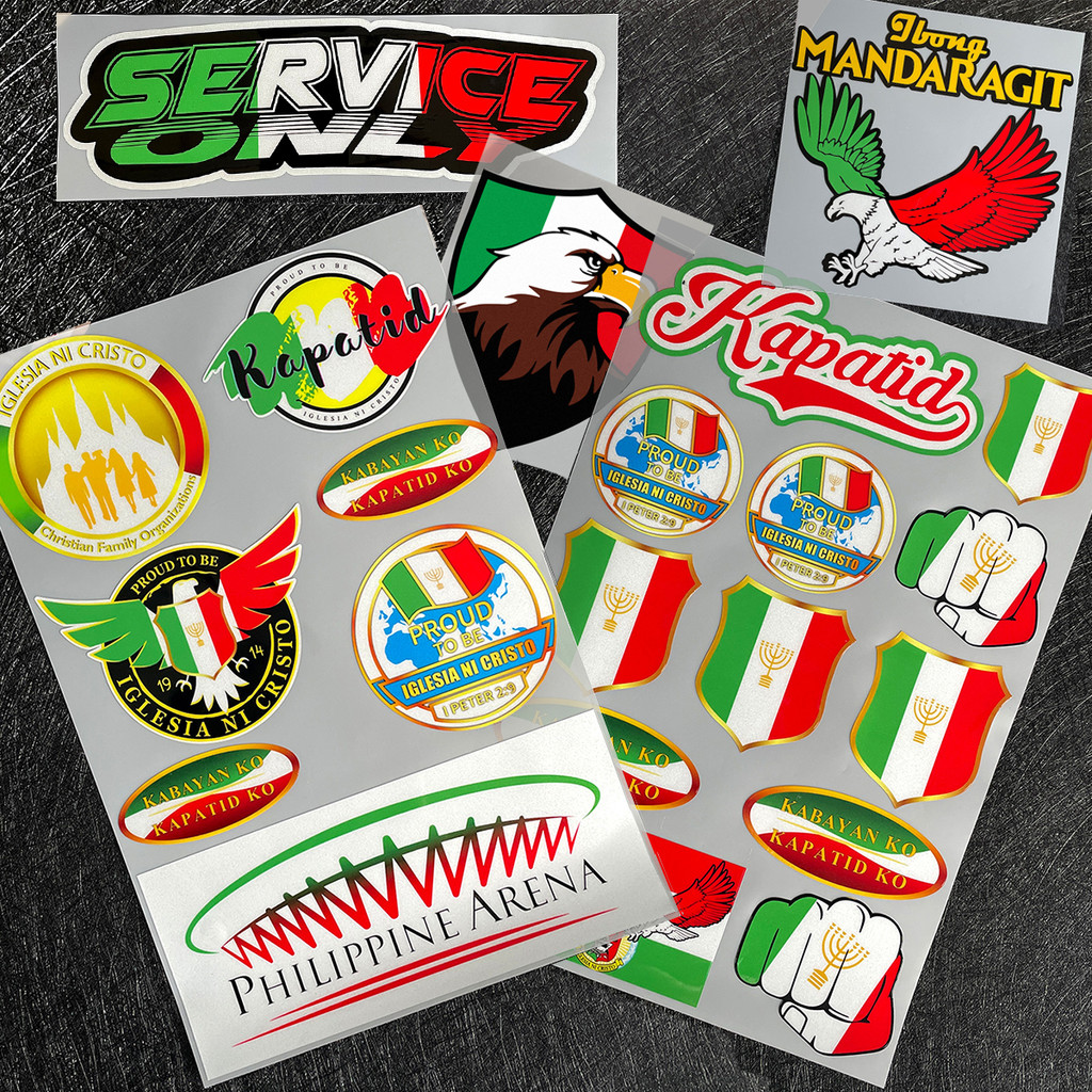 INC Stickers - SERVICE ONLY IGLESIA NI CRISTO KAPATID Reflective Vinyl ...