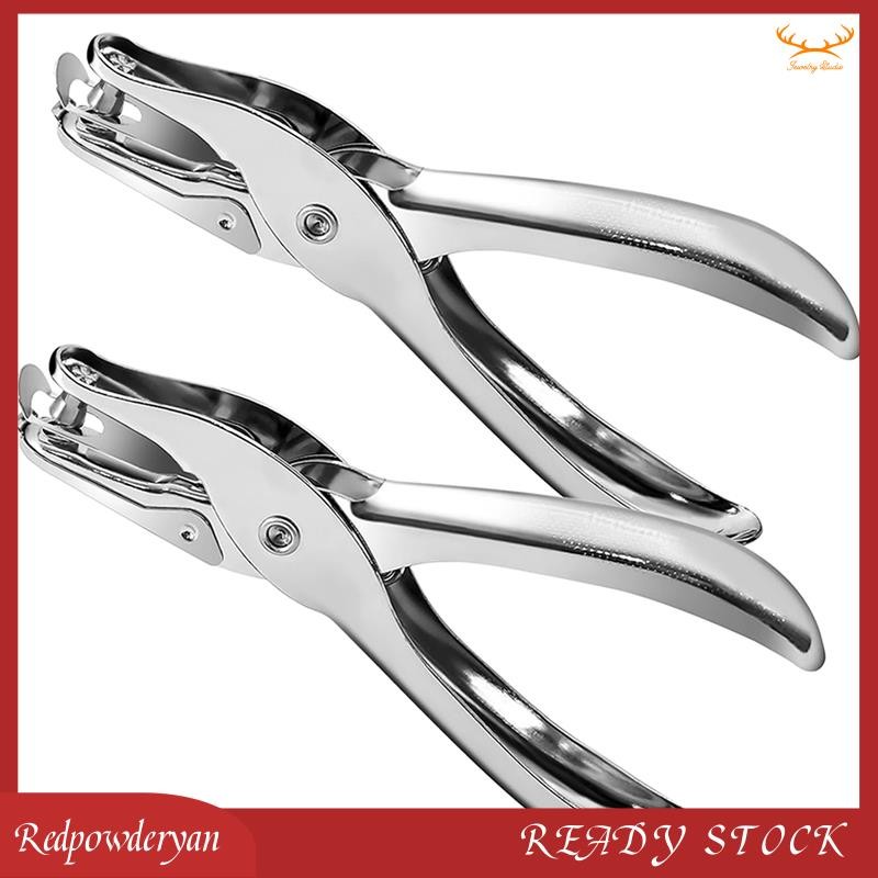 () 2 Pieces Small Single Hole Punch, 1/4 Inch One Hole Paper Punch with ...