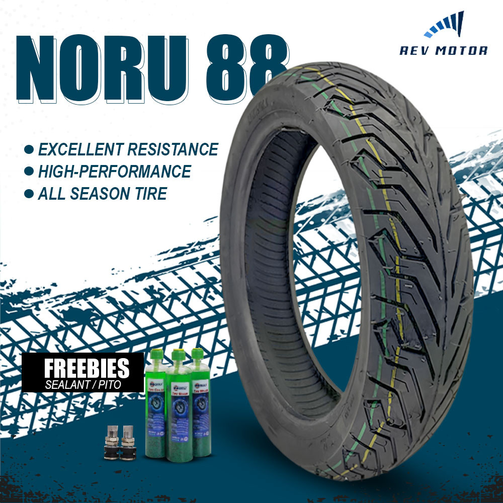 NORU TIRE 88 Motorcycle Tubeless tire for NMAX AEROX PCX CLICK ADV BEAT ...