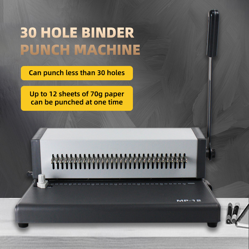 30 Circular hole A4 Comb binding machine punching heavy duty binding ...