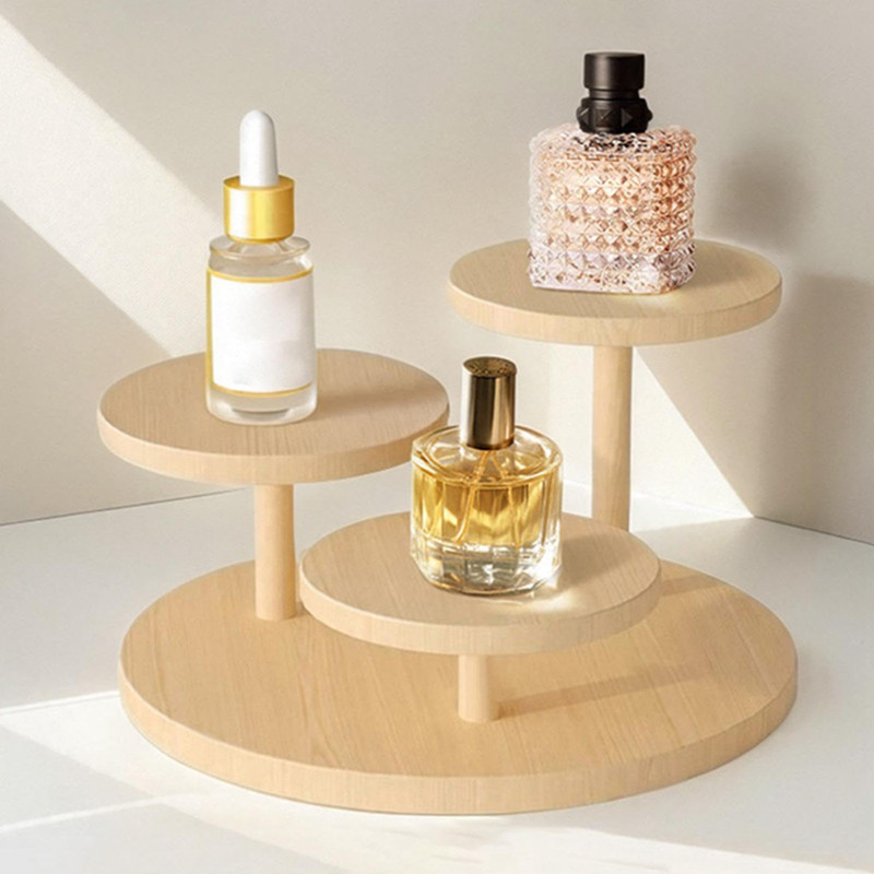 Shop Display Stand 3 Tier Wooden Countertop Display Rack Jewelry ...
