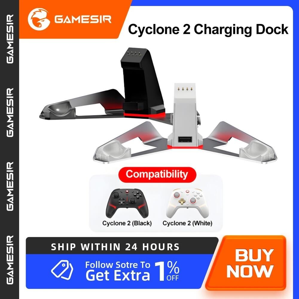 GameSir Cyclone 2 Wireless Switch Controller Charging Dock Gamepad ...