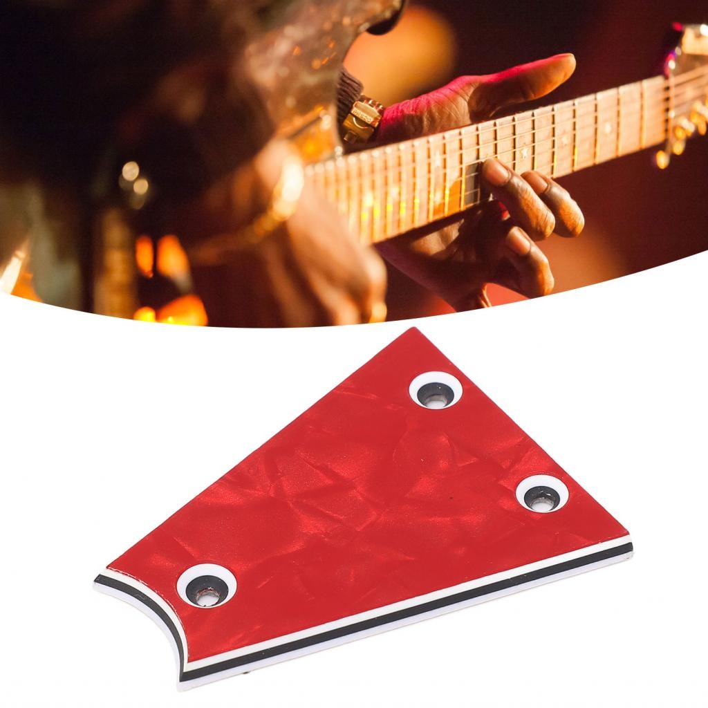 Metal Truss Rod Cover Guitar Easy Installation 3 Hole Triangular Glossy ...