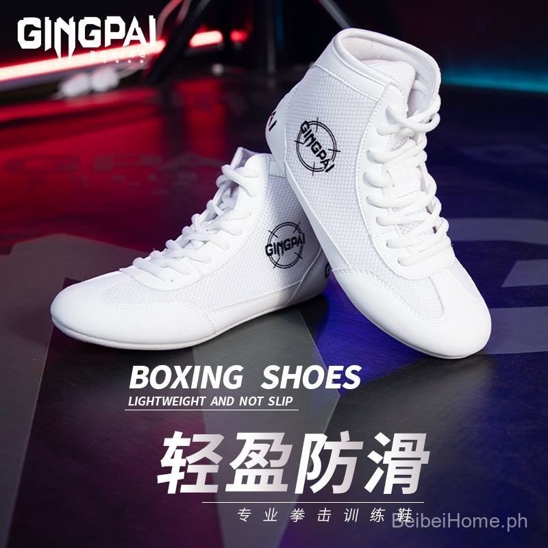 Boxing Shoes for Men and Women, Combat Sanda Wrestling Shoes, Children ...