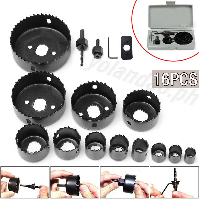 16PCS 11PCS Hole Saw Cutting Set Drilling Tool Wood Metal Cutter ...