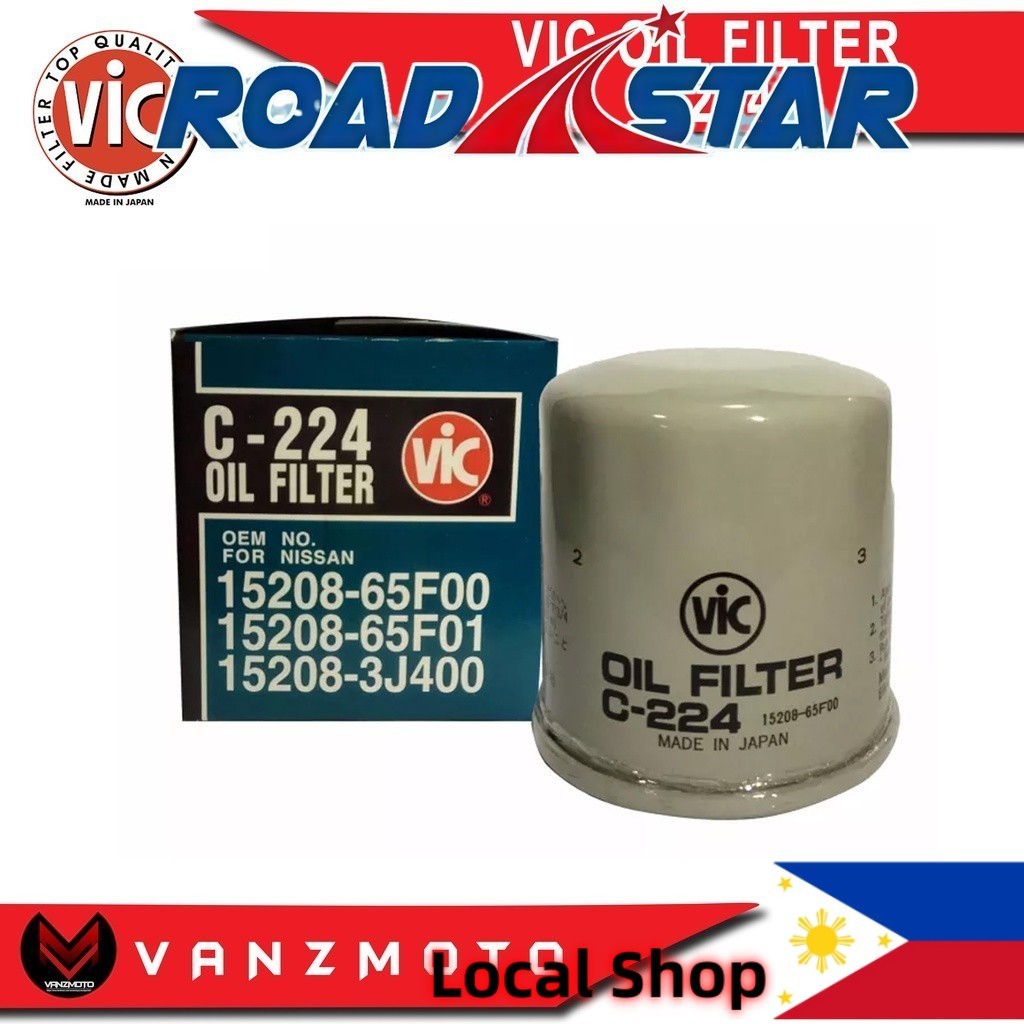 VIC Oil Filter C-224 Oil Filter for Nissan Sentra, Serena, Murano, X ...