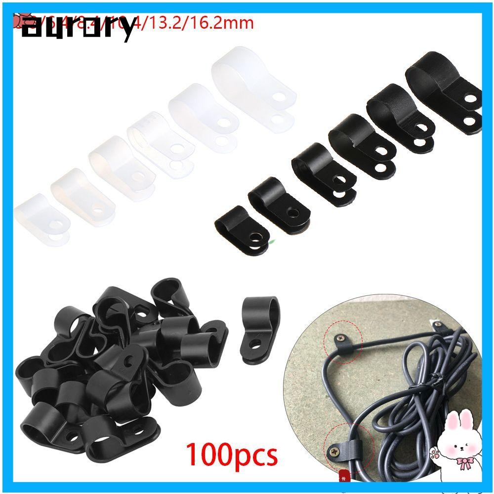 AURORY 100PCS R-Type Clip High quality Electrical Fittings Hardware ...
