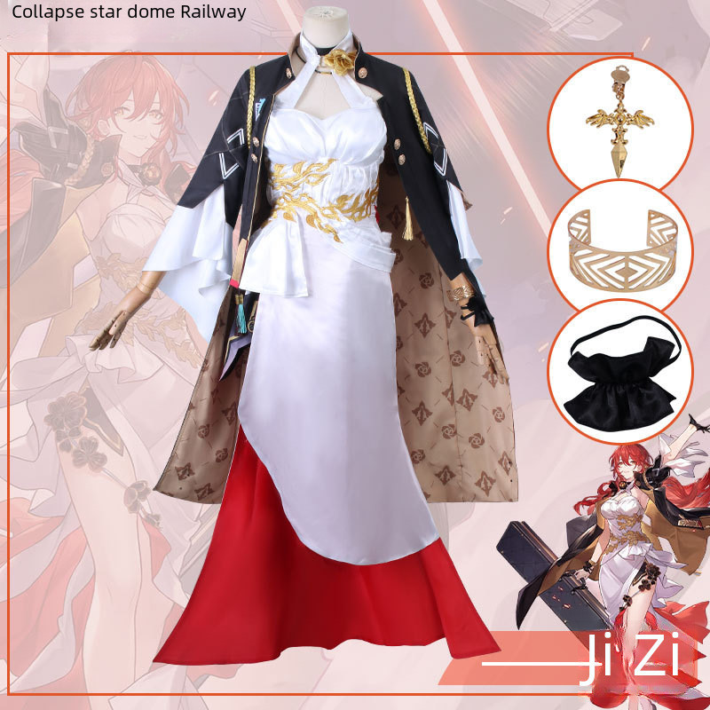 Honkai Star Rail Himeko Cosplay Costume - Full Set, lGame Design ...