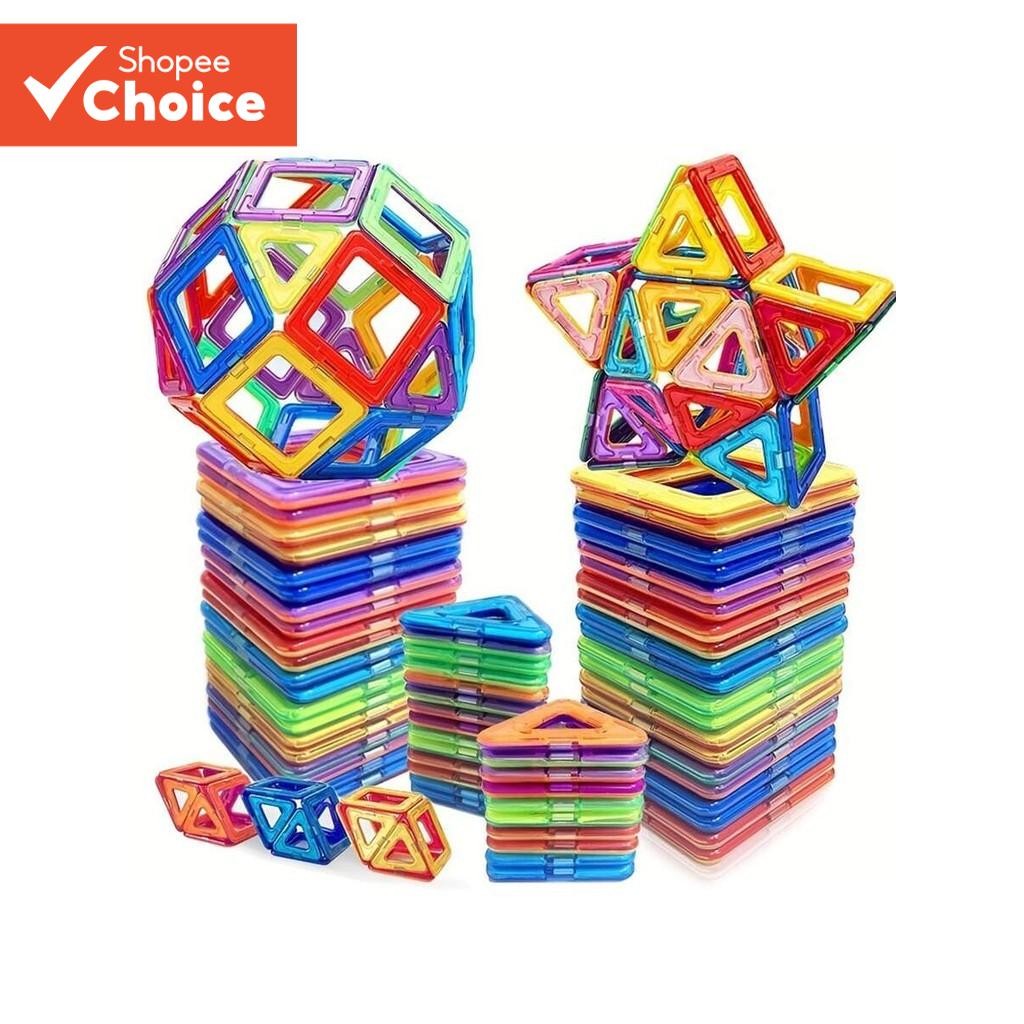 40pcs and 80pcs Magnetic Building Blocks Large Size DIY Magnet Children ...