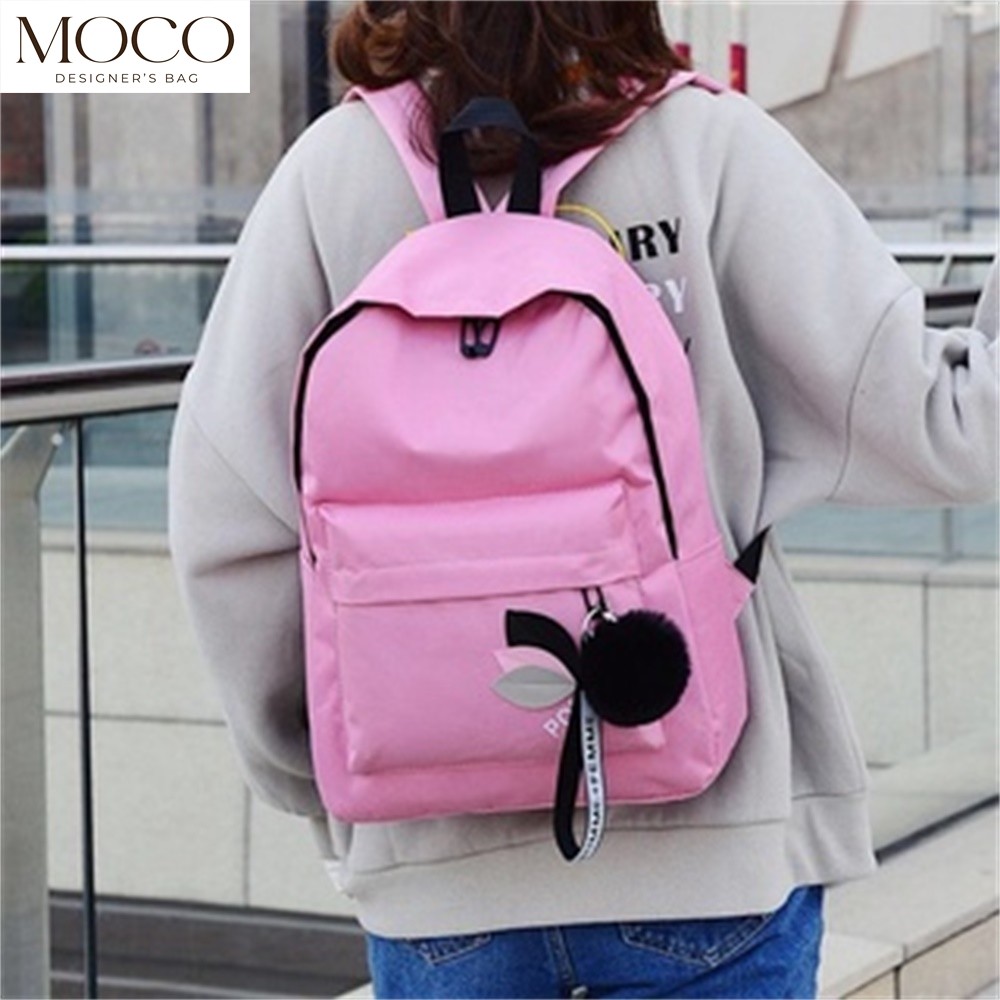 MOCO Backpack For Women Korean Style Fashion Nylon School Bag L0013 ...