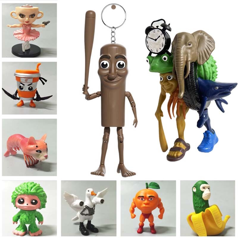 Set di 24 Action Figure aliane Brainrot, divertenti figure da collezione Tung