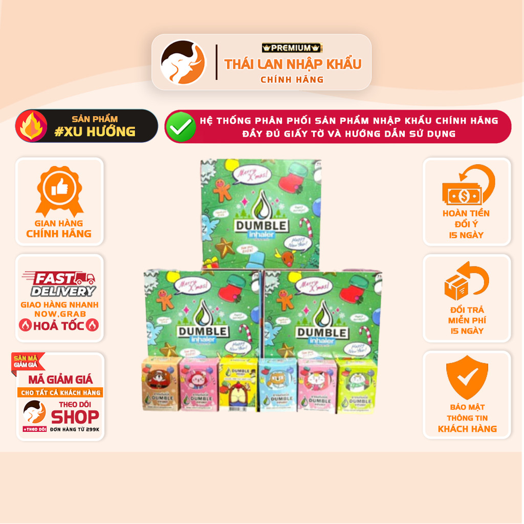 [COMBO 5] Double Inhaler Dumble Inhaler Thai Herbal Nasal Decongestant ...