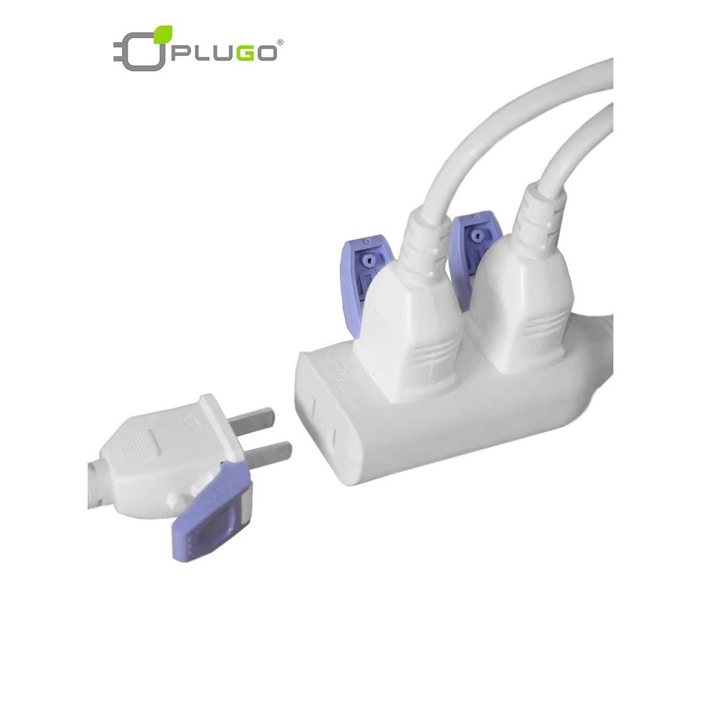 Puloguo Two-Prong Two-Socket Office/Desk2Three-Position Two-Hole Socket ...