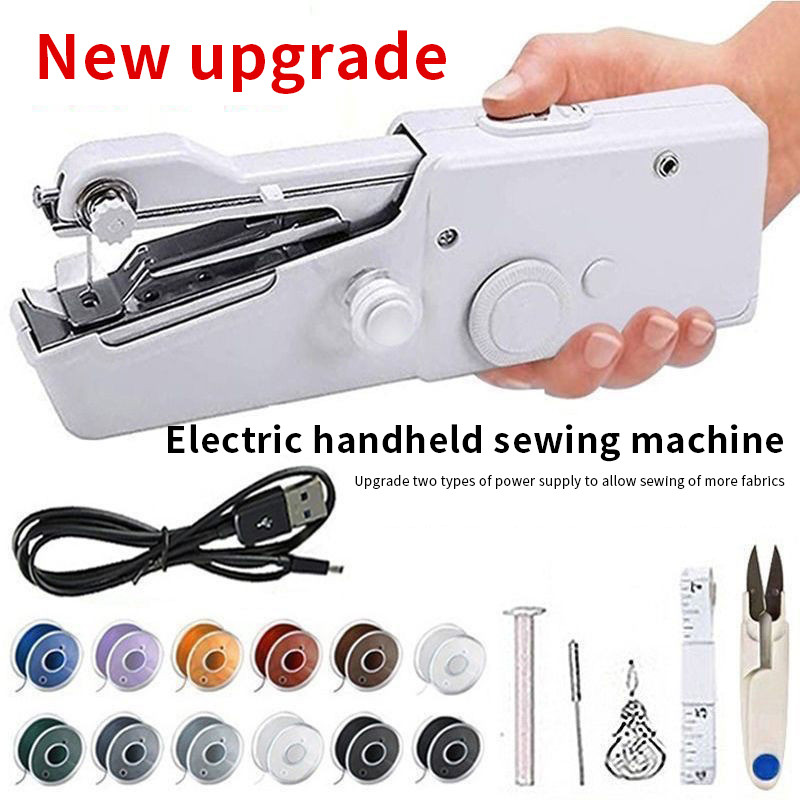 Portable sewing machine, DIY clothing tailoring tool, small handheld ...