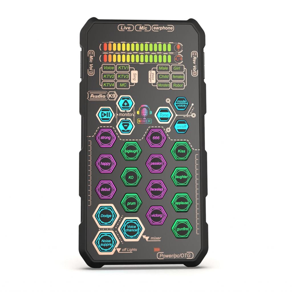 Hahao K9 Handheld Live Sound Card Board Set with Voice Change for ...