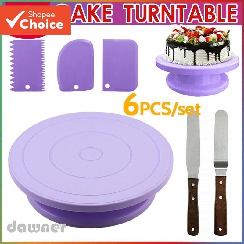 6pcs/Set Cake Stand Cake tray baking Mould Set Turntable Rotating Plate ...