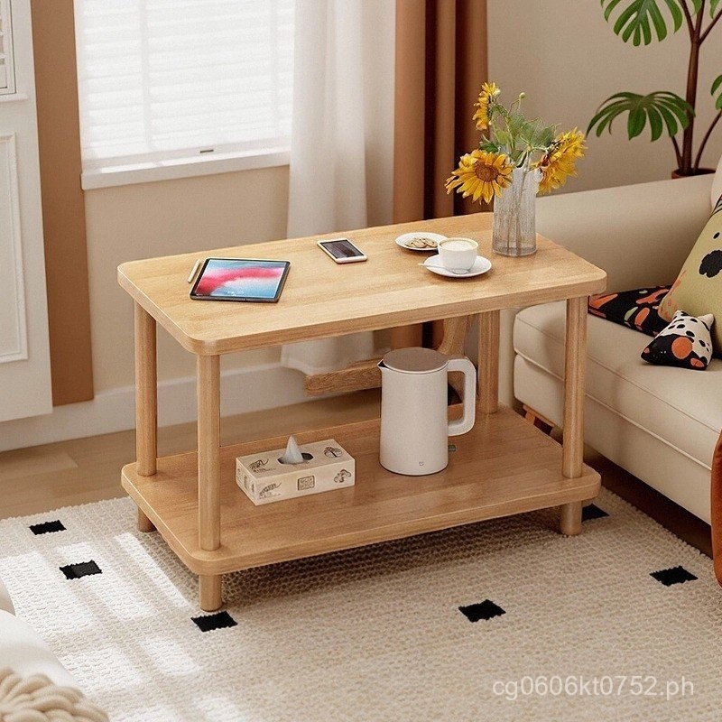 Small Square Table Sofa Small Coffee Table Storage Rack Simple Bedside ...