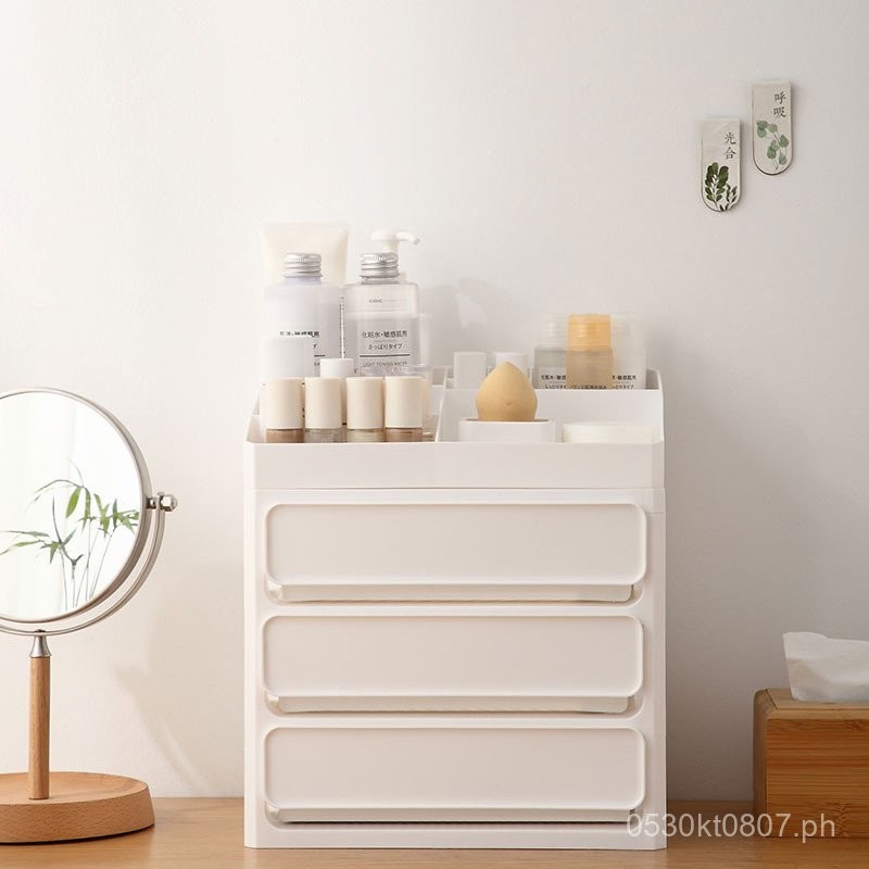 Dressing Table Storage Rack Cosmetics Skincare Organizer Box Student ...