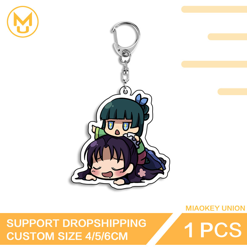 MIAOKEY UNION Maomao Cartoon Keychain Chibi Customized Cute School Bag ...