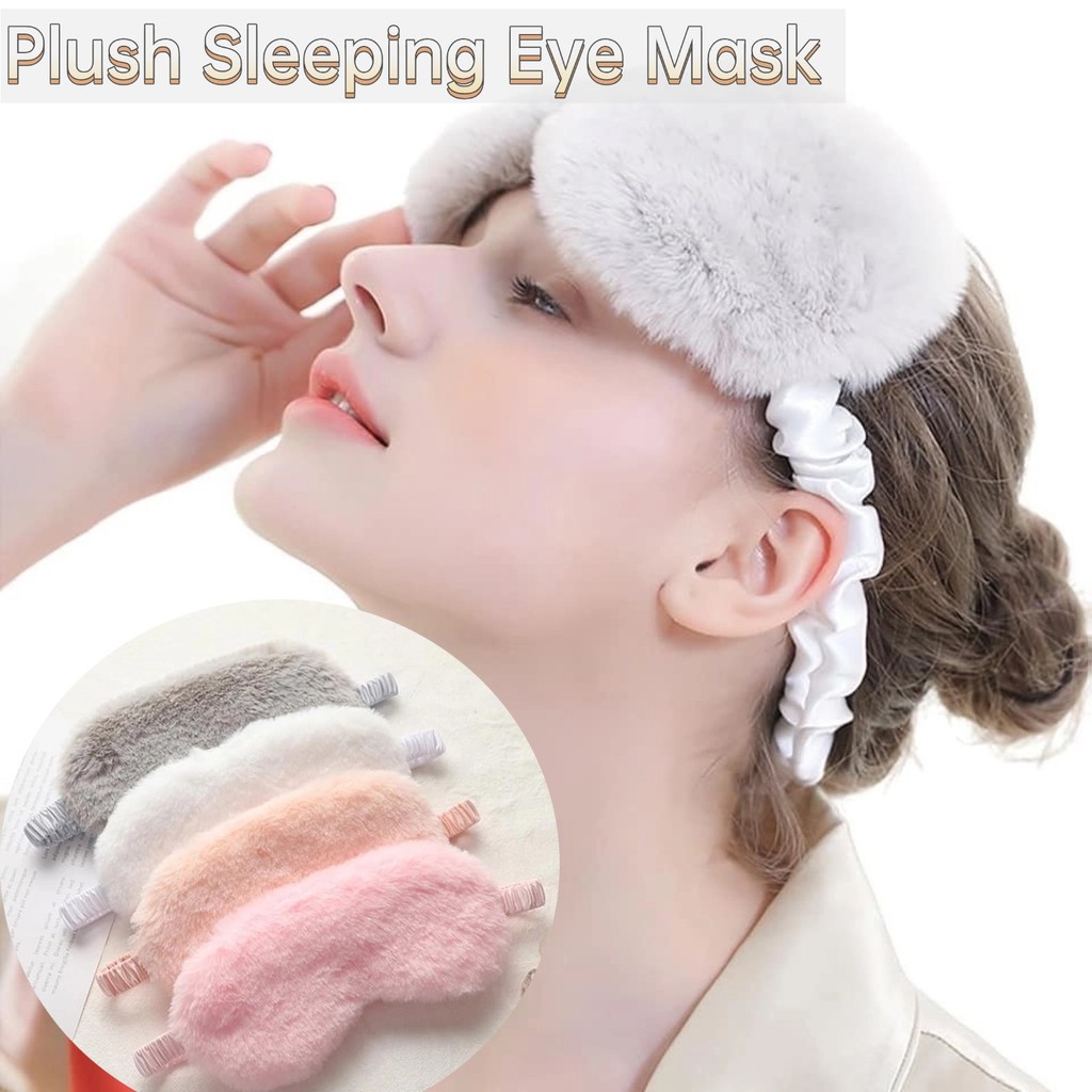 Sleeping Eye Mask Shade Eye Protection Blindfold Soft Plush Eye Masks Cute  Love Cloud Eye Cover