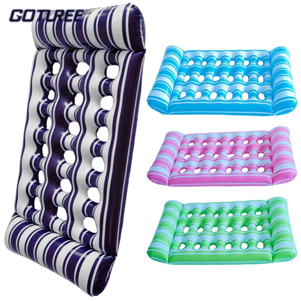 Portable Inflatable Water Sleeping Bed Inflatable Floating Bed Foldable ...