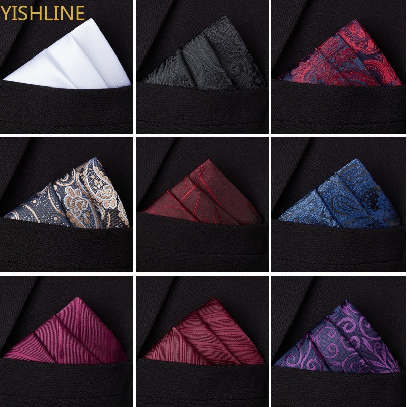 Pocket Square Handkerchiefs Men's Bandana Accessories Business