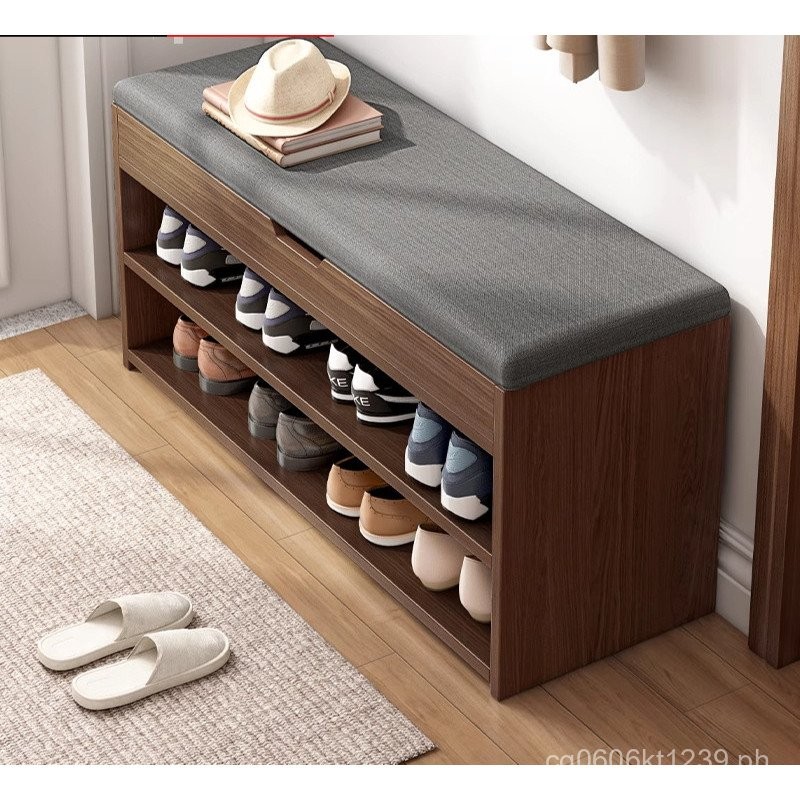 Shoe Rack Small Narrow Shoe Bench Integrated Shoe Changing Bench Home ...