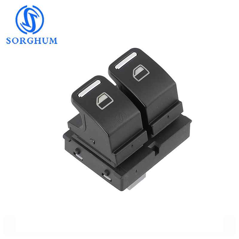 thumbnail image 2 of Genuine VW Beetle 5C Front Power Window Switch – Chrome Trim – Part 5C3959857A 2 of 4