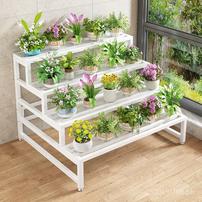 Balcony Iron Art2023Flower Stand Garden New Outdoor Multi-layer Storage ...