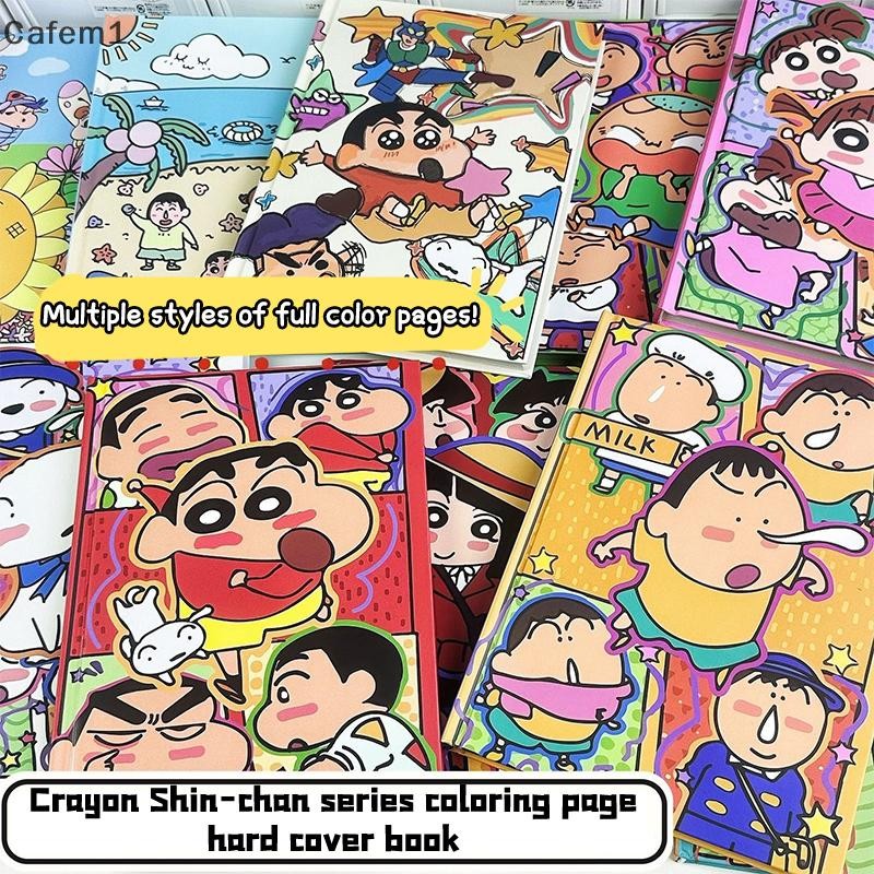 Cfph Cartoon Simple A5 Hard Shell Color Page Notebook Kawaii Anime ...