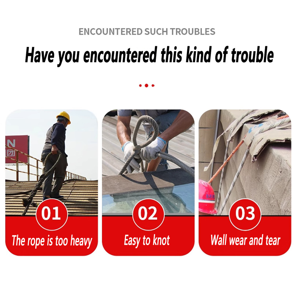 Manual Pulley Rope Retractor Aerial Work Right Angle Card Wall Corner ...