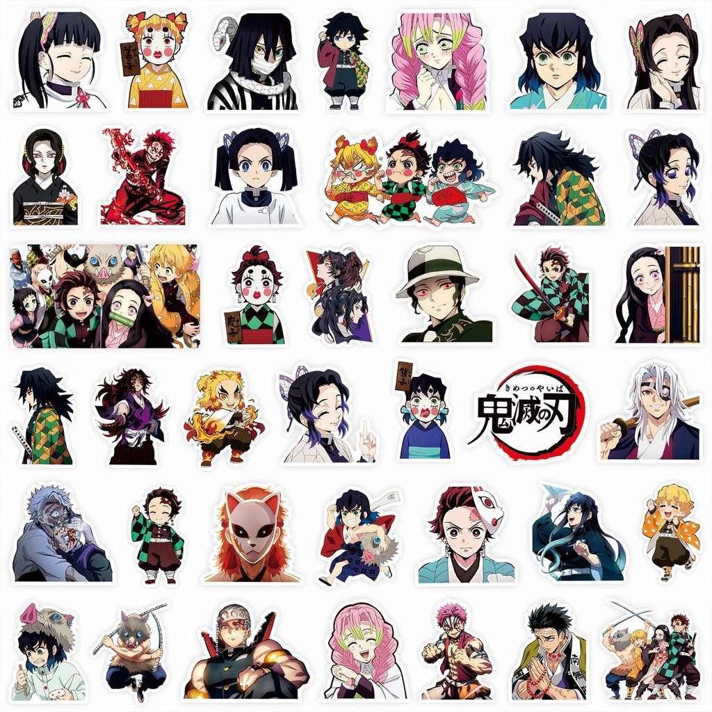Durable Sticker Removable Sticker Demon Slayer Hashira Sticker Set (75 ...