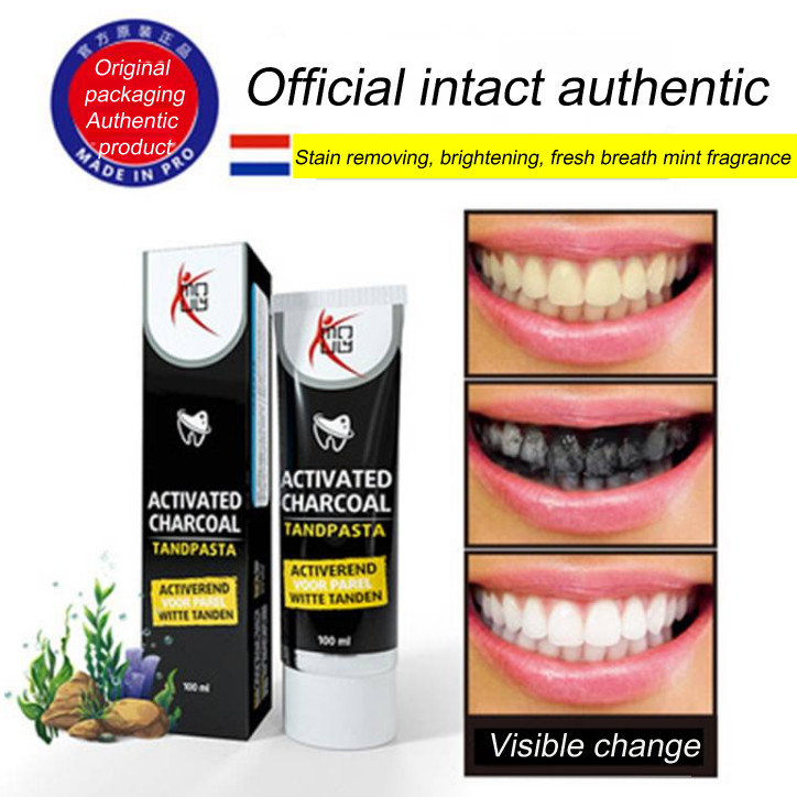 Bamboo charcoal toothpaste activated carbon black toothpaste white ...