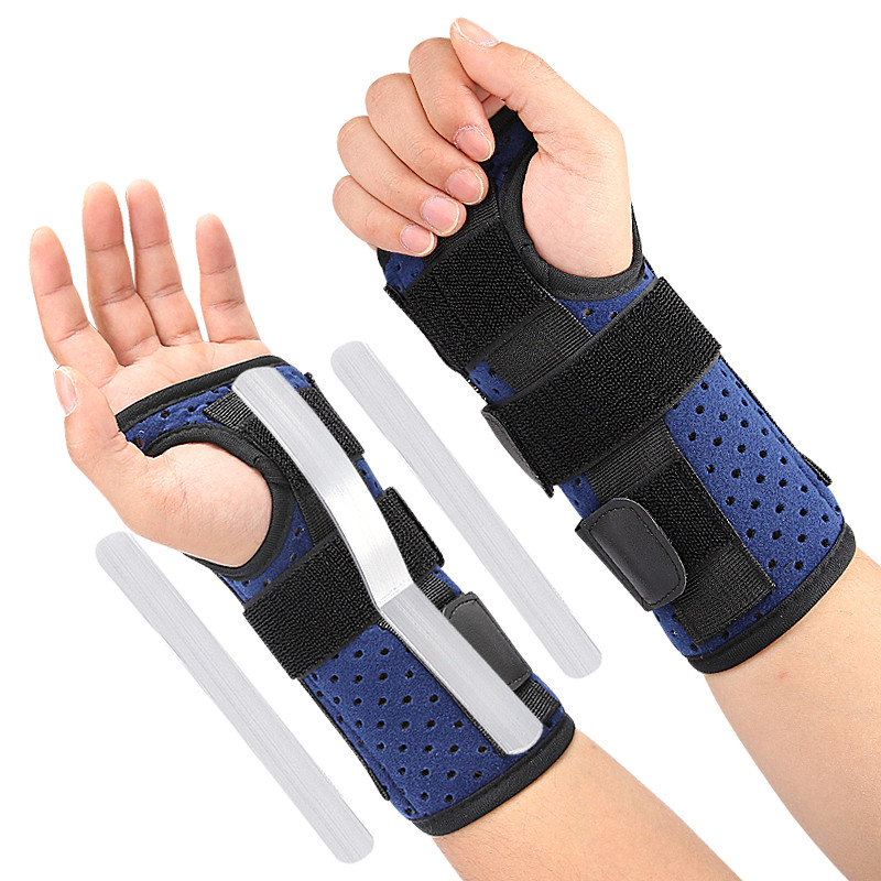 1pcs Carpal Tunnel Wrist Brace - 3-Strap Metal Splint for Tendinitis ...